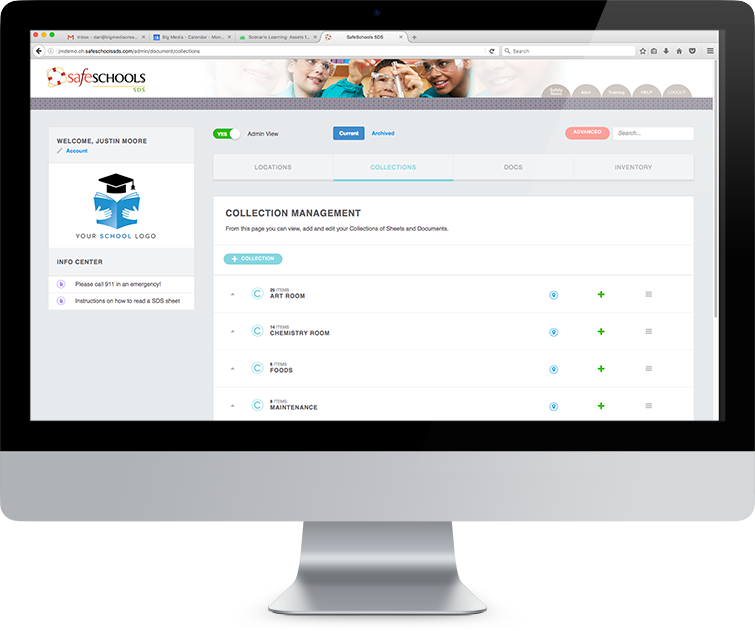 SafeSchools SDS System SafeSchools Online SDS Management System